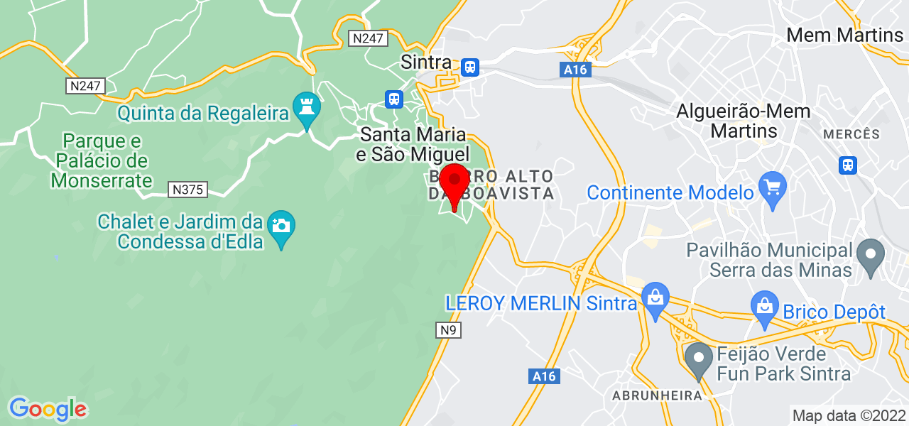 Victoria Marques - Lisboa - Sintra - Mapa