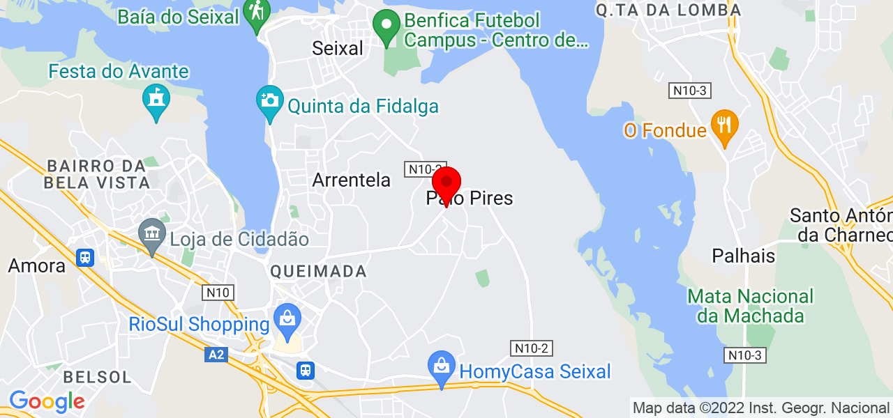 Ziller Menezes - Setúbal - Seixal - Mapa