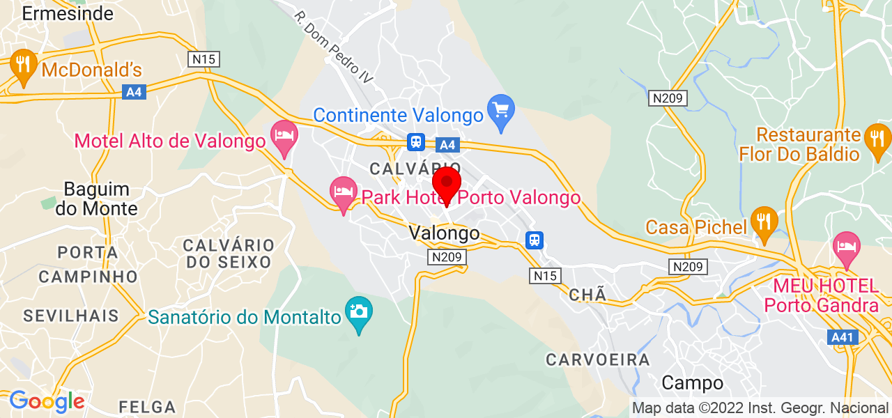 Henrique Pereira - Porto - Valongo - Mapa