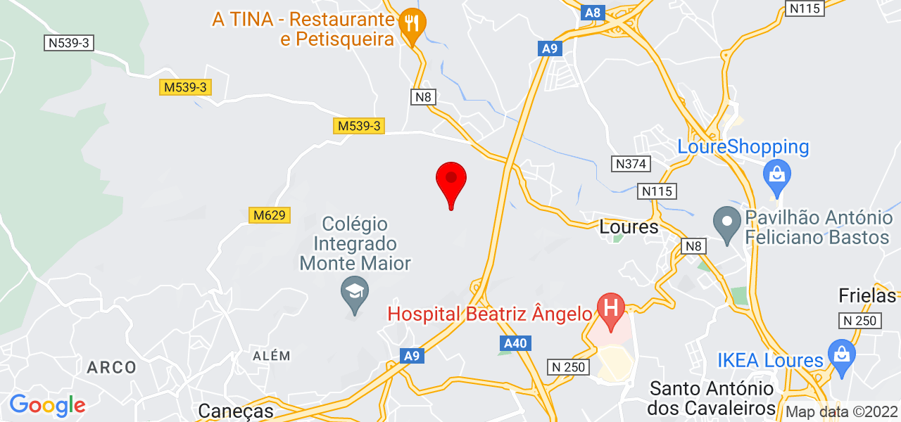 Pitada suplente unipessoal Lda - Lisboa - Loures - Mapa