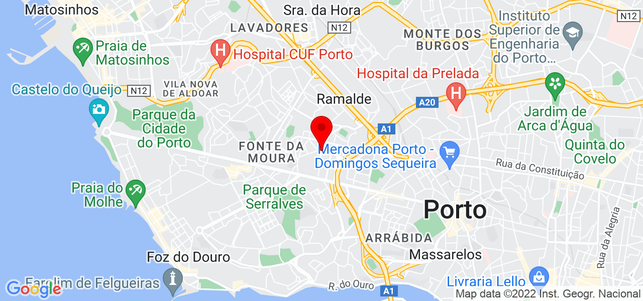 Em&iacute;lia Rita Bragan&ccedil;a da Silva Ferreira - Porto - Porto - Mapa