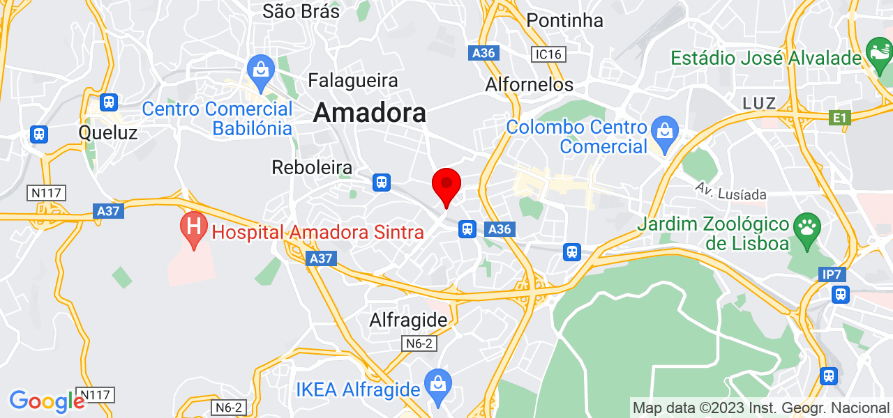 lavinia d conceicao pereira cabral - Lisboa - Amadora - Mapa