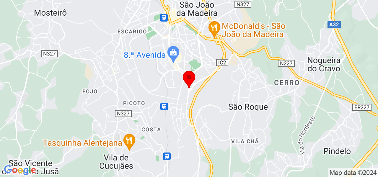 Rose - Aveiro - São João da Madeira - Mapa