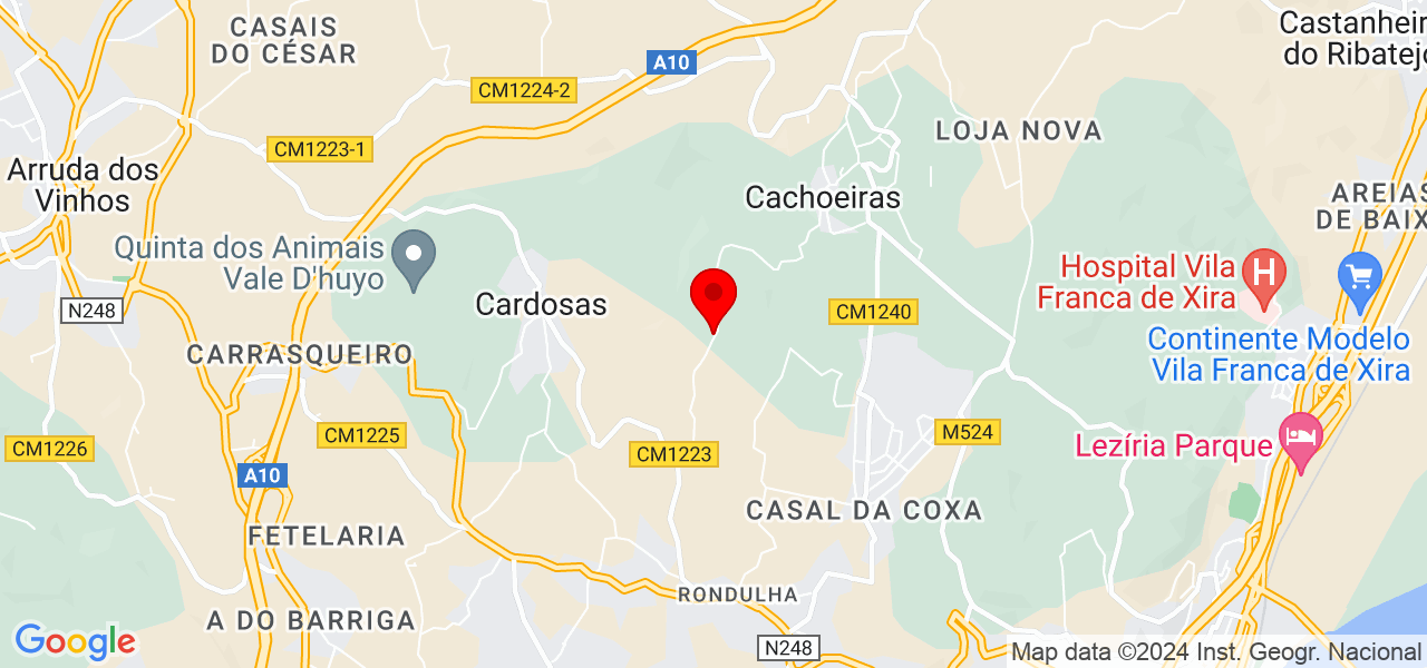 Carina - Lisboa - Arruda dos Vinhos - Mapa