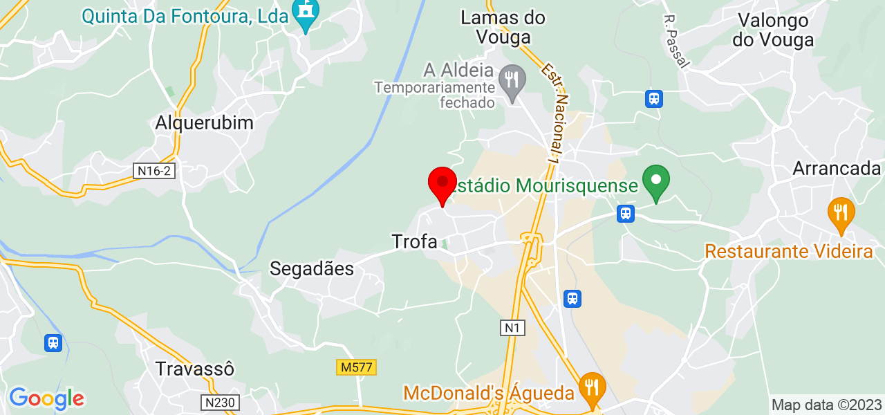 Fabr&iacute;cia Gomes Martins - Aveiro - Águeda - Mapa