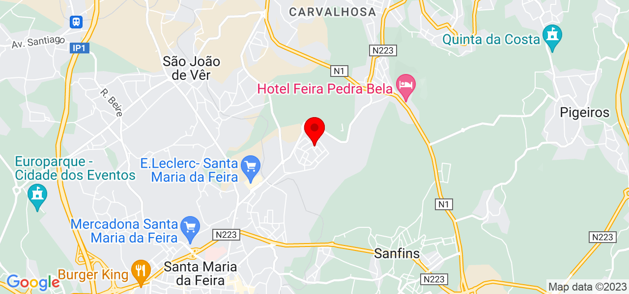 Mercante - Aveiro - Santa Maria da Feira - Mapa