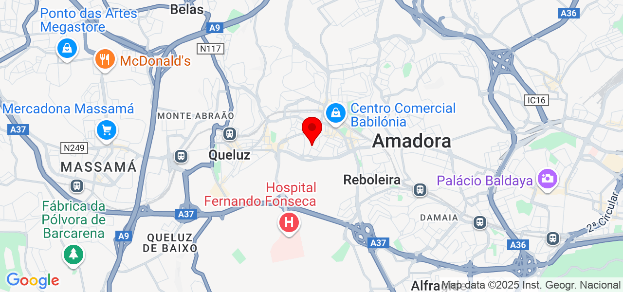 Bruna Dinis - Assistente virtual - Lisboa - Amadora - Mapa