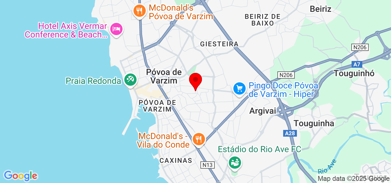 Maria Novo - Porto - Póvoa de Varzim - Mapa