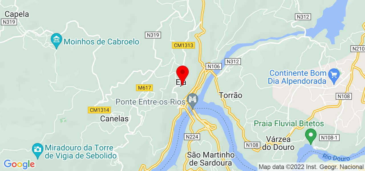 Maria do ceu - Porto - Penafiel - Mapa