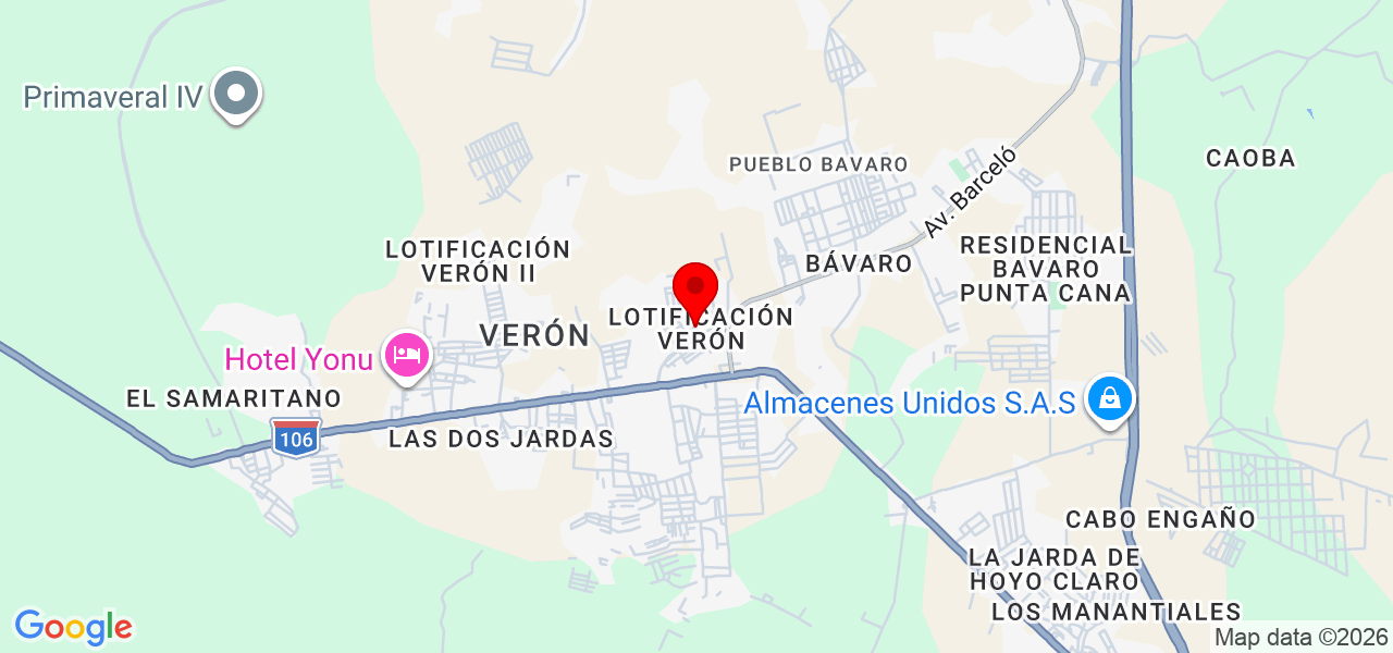 Marcia - La Altagracia - Verón Punta Cana - Map