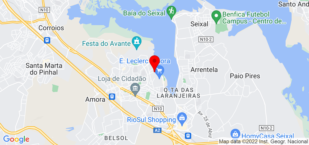 Ruben Neto - Setúbal - Seixal - Mapa