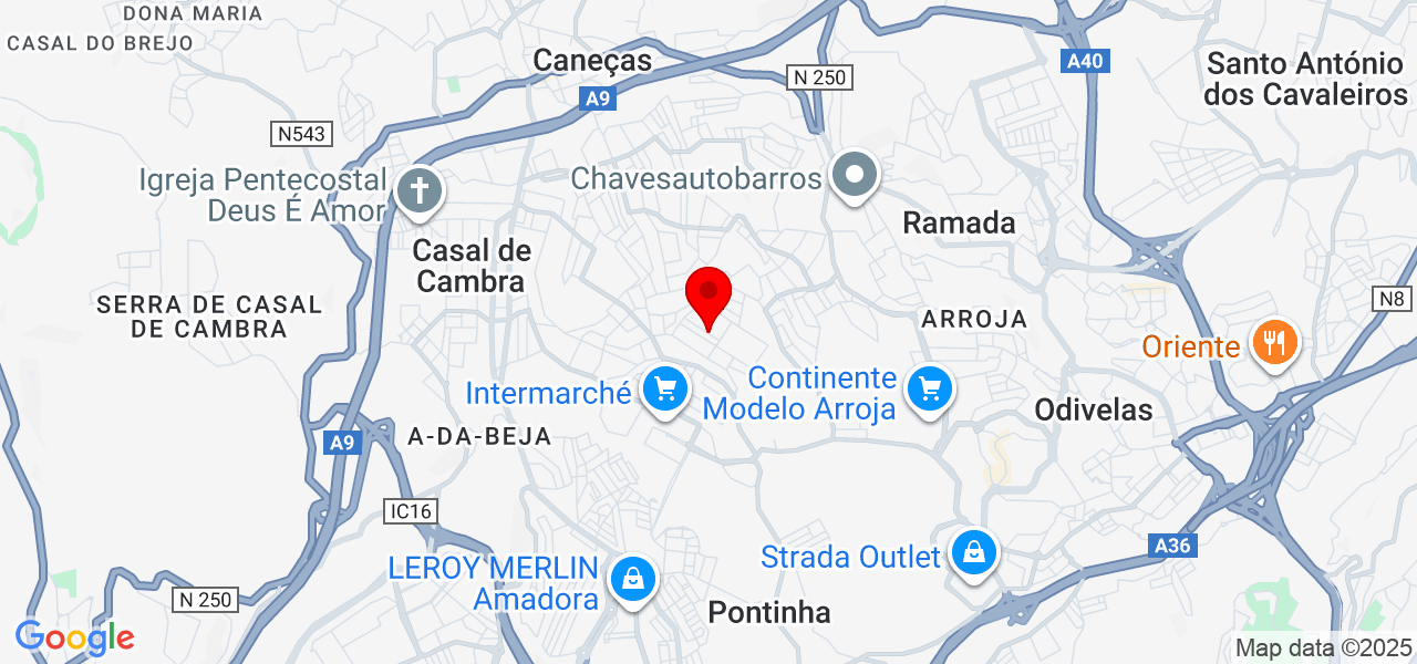 Dani service - Lisboa - Odivelas - Mapa