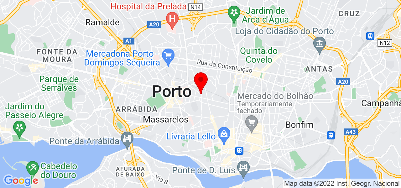 Audico - Contabilidade e Gest&atilde;o Empresarial, Lda. - Porto - Porto - Mapa