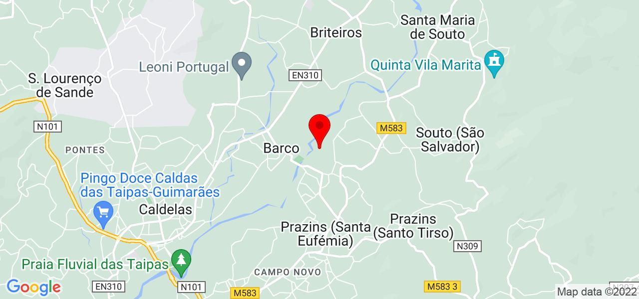 Sara Gomes Silva - Braga - Guimarães - Mapa