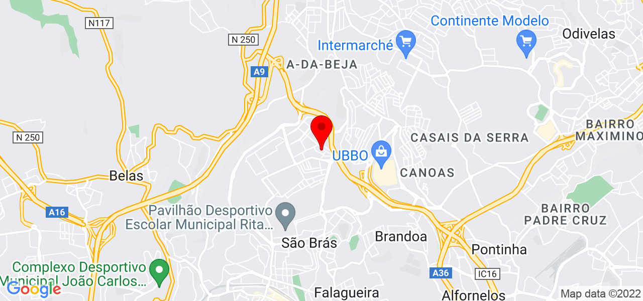FARM&Aacute;CIA SOARES CORREIA - Lisboa - Amadora - Mapa