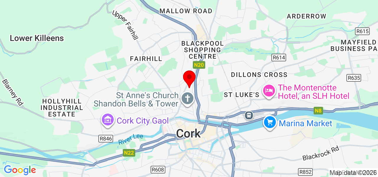 Boujee Events - Munster - Cork - Map