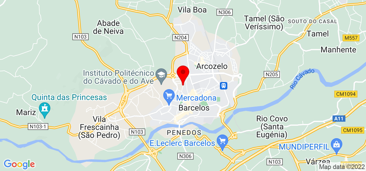 Ds pinturas - Braga - Barcelos - Mapa