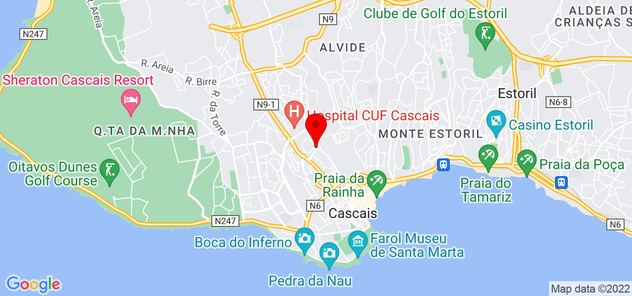 Alisson Noli da Silva - Lisboa - Cascais - Mapa