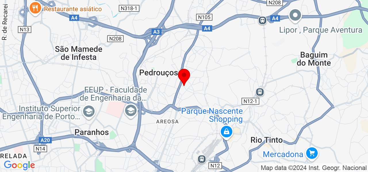 Vix Produções - Porto - Gondomar - Mapa