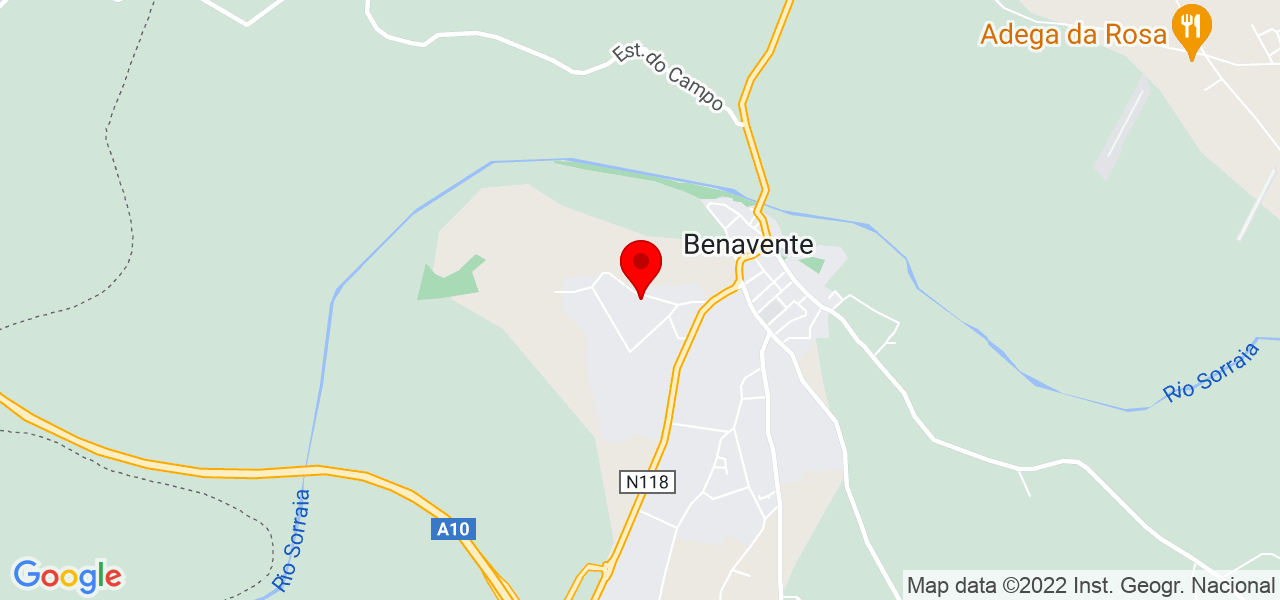 AXEngenharia - Santarém - Benavente - Mapa