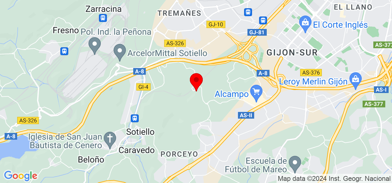 Soledad - Principado de Asturias - Gijón - Mapa
