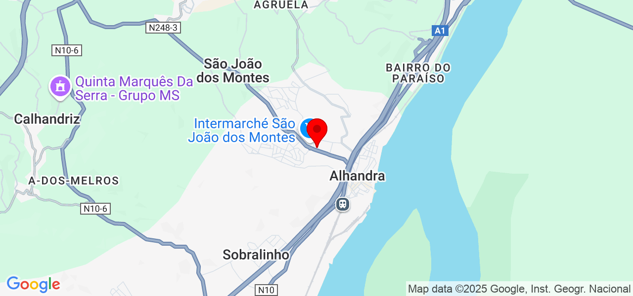 Daniela Hnevsheva - Lisboa - Vila Franca de Xira - Map