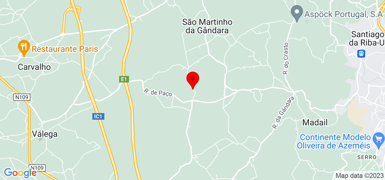 Manuella - Aveiro - Oliveira de Azeméis - Mapa