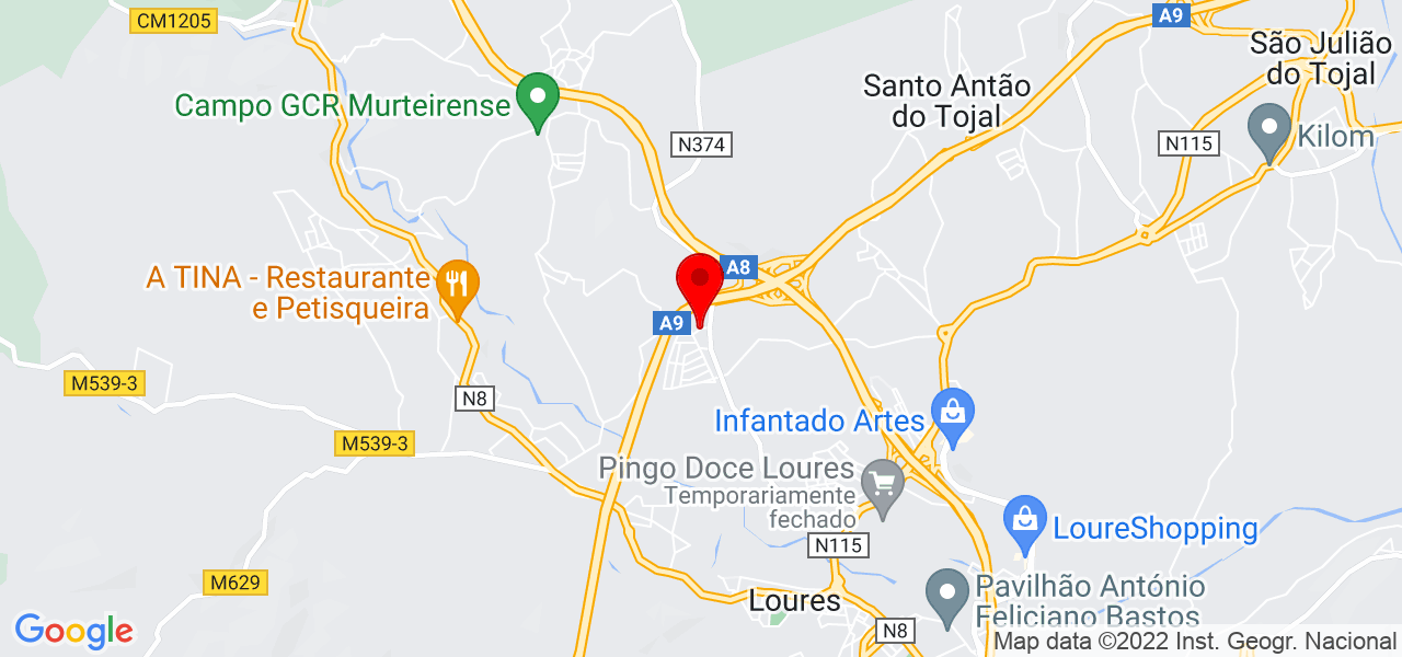 Nuno Miguel Barbosa - Lisboa - Loures - Mapa