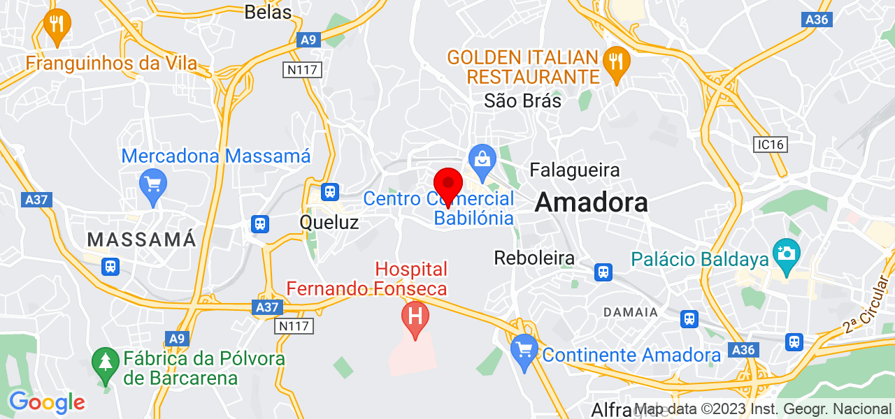 Junior Silveira - Lisboa - Amadora - Mapa