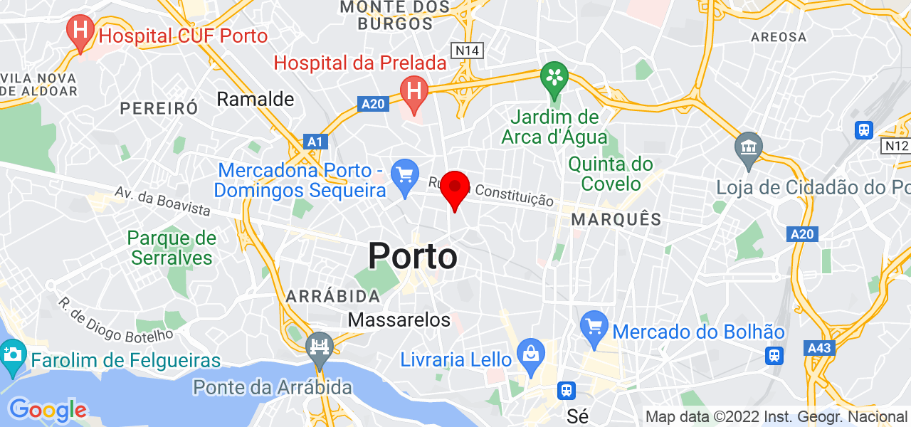 Raquel Gon&ccedil;alves - Porto - Porto - Mapa