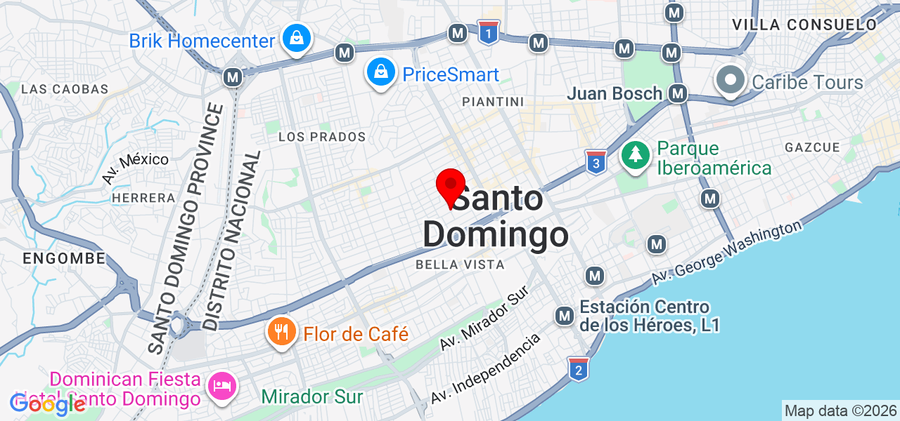 Rachell - Distrito Nacional - Santo Domingo de Guzmán - Mapa