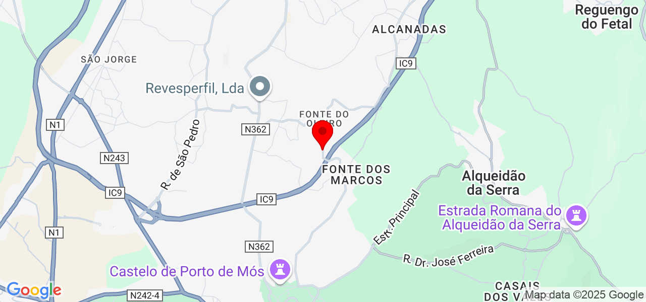 Ricardo Pires - Leiria - Porto de Mós - Karte