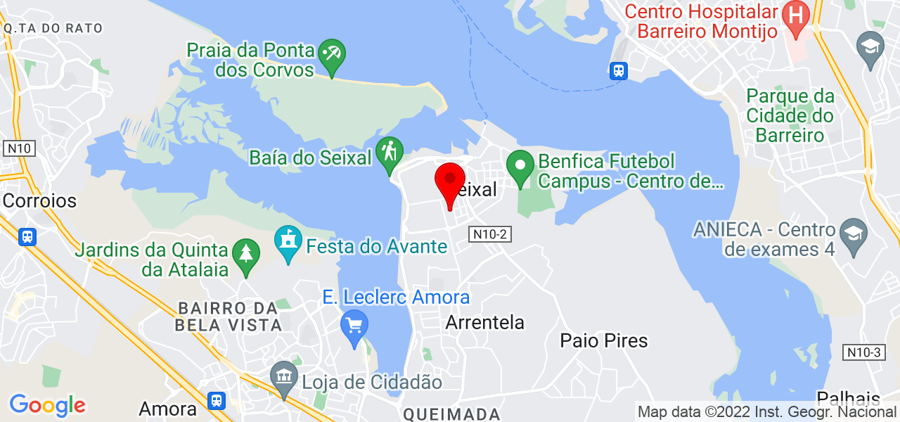 Daniel de Queiroz - Setúbal - Seixal - Mapa