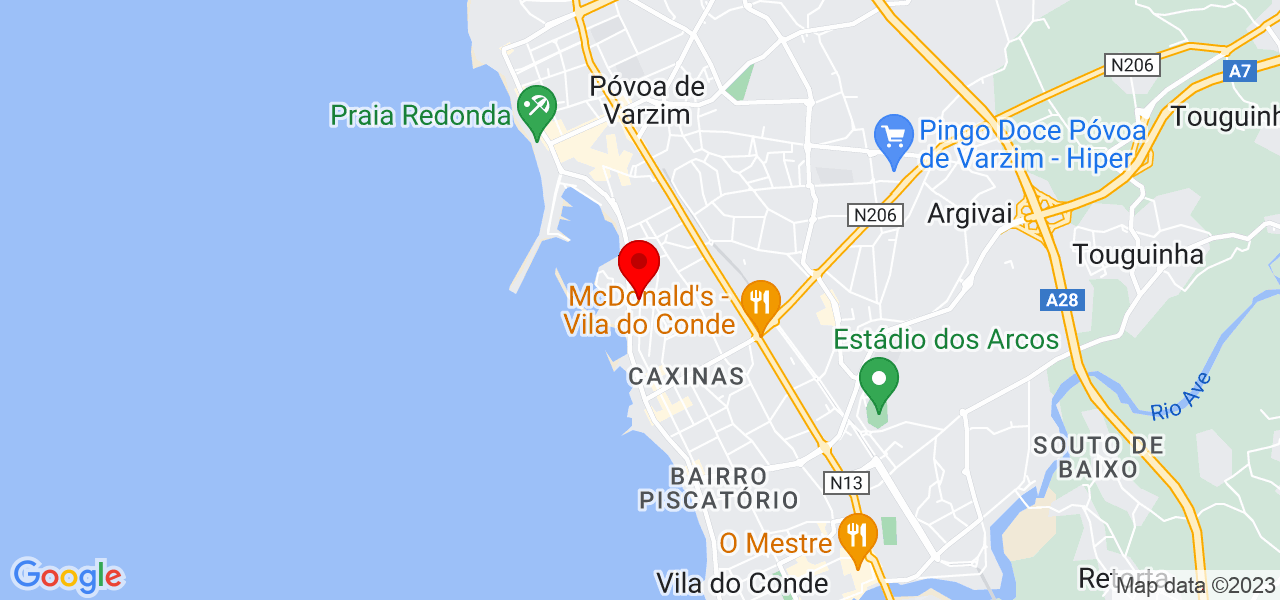 Esquadro metalurgica - Porto - Vila do Conde - Mapa