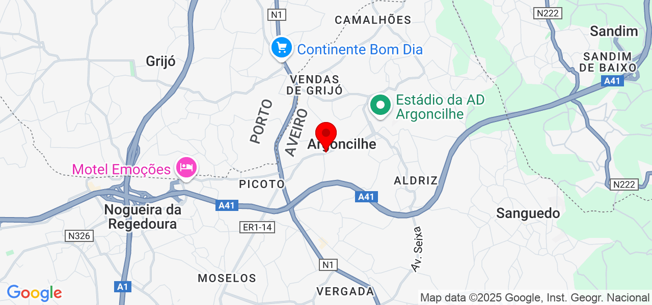 Ana Pereira - Aveiro - Santa Maria da Feira - Mapa