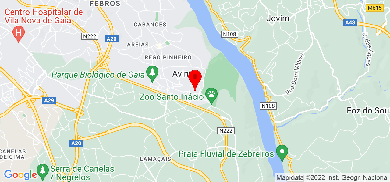 Cristiana Oliveira - Porto - Vila Nova de Gaia - Mapa