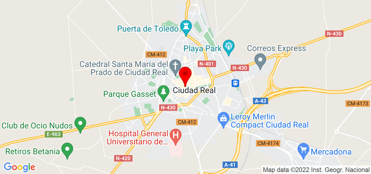 Sandra Mu&ntilde;oz - Castilla-La Mancha - Ciudad Real - Mapa