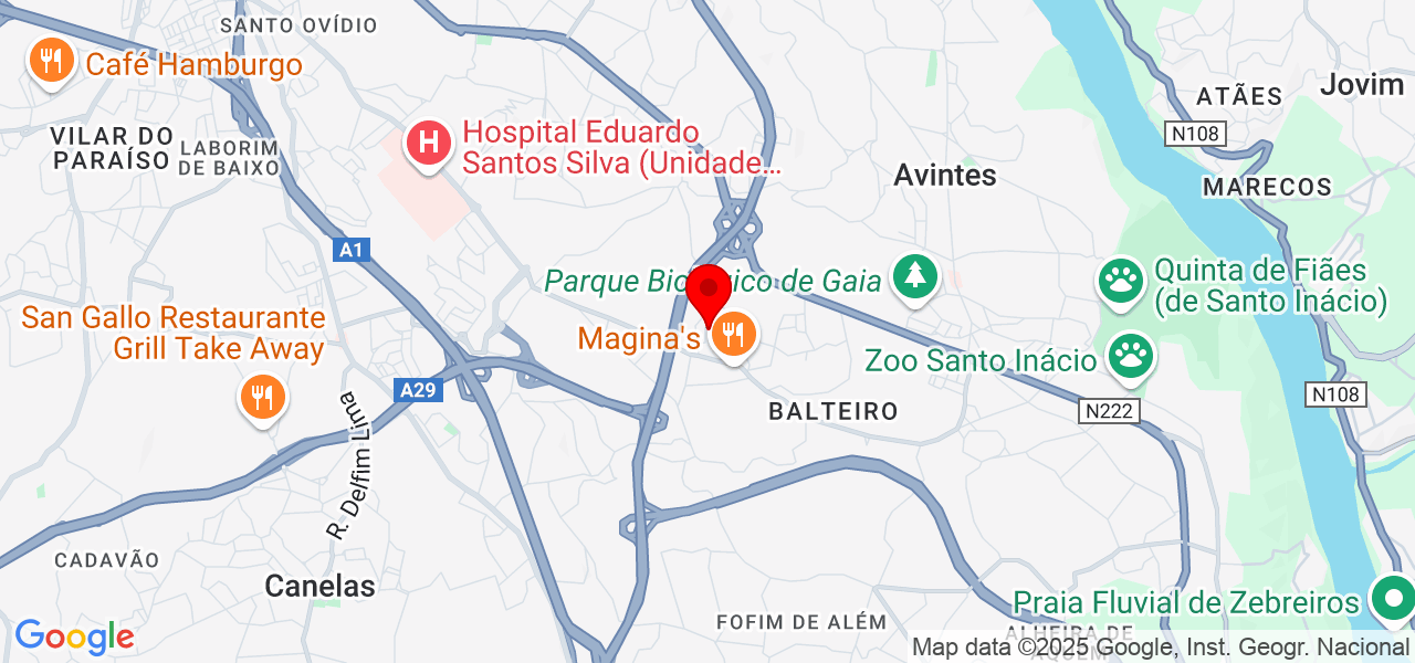 Alciony - Porto - Vila Nova de Gaia - Karte