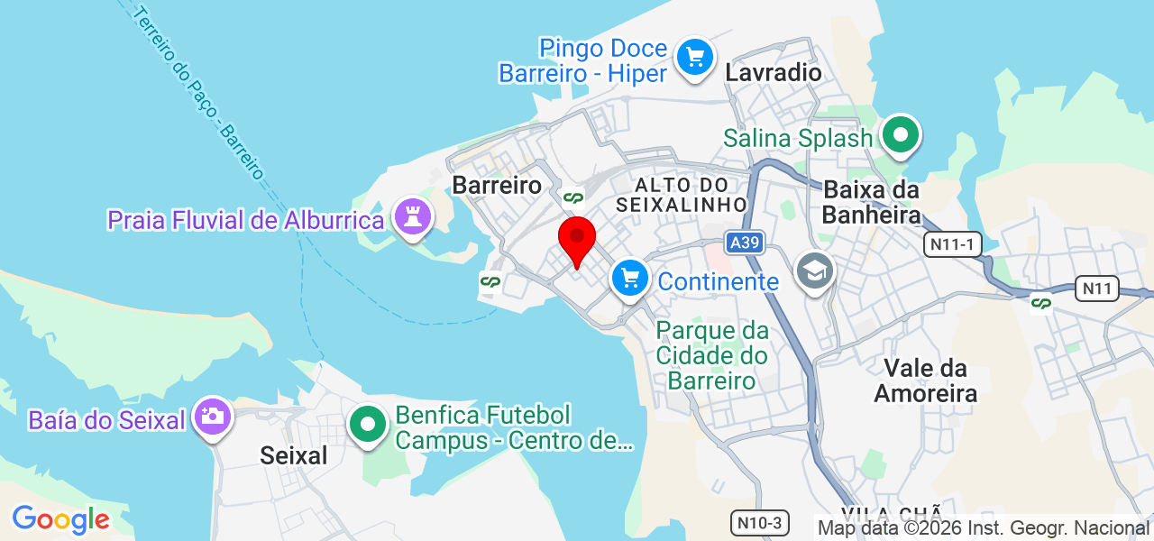 Vangles Peraça - Setúbal - Barreiro - Karte