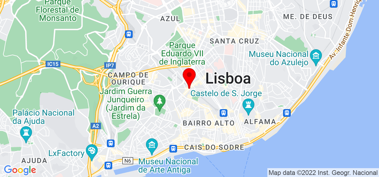 Tomar conta de c&atilde;es e gatos - Lisboa - Lisboa - Mapa