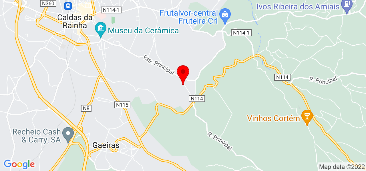 Maneiras - Lisboa - Vila Franca de Xira - Mapa