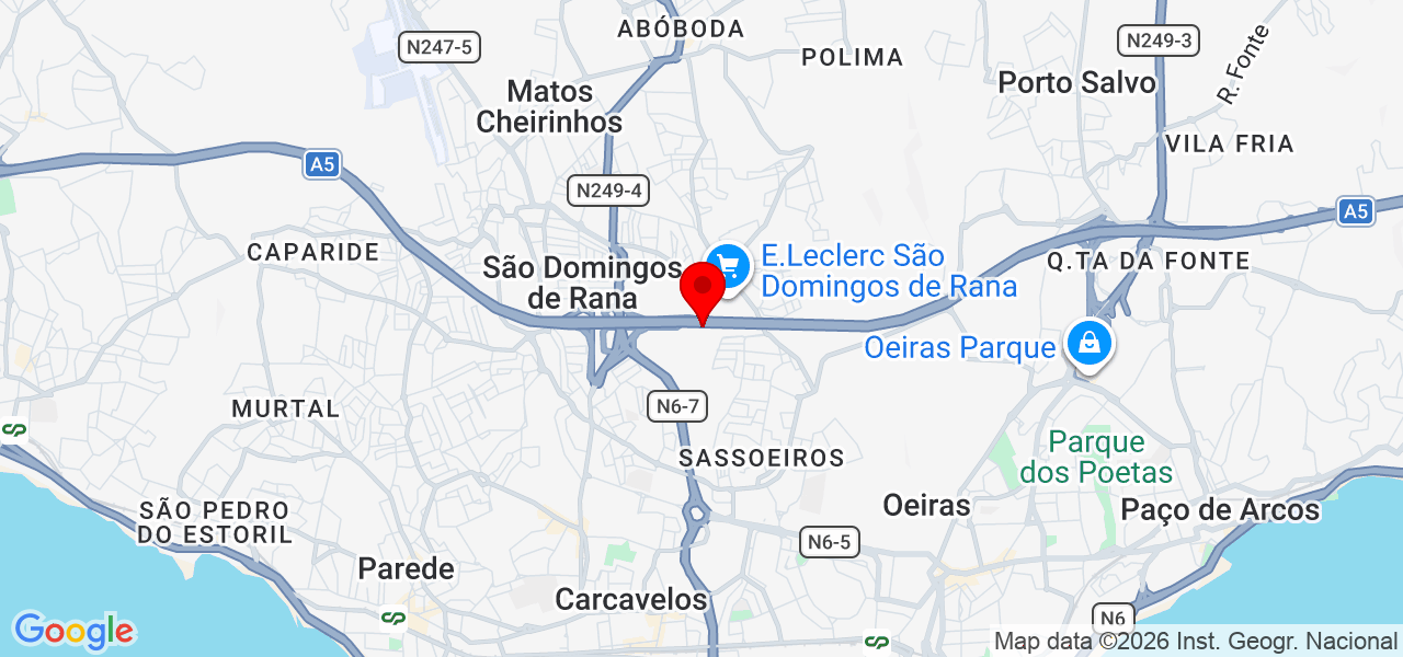 Edson Giannaccini - Lisboa - Cascais - Mapa