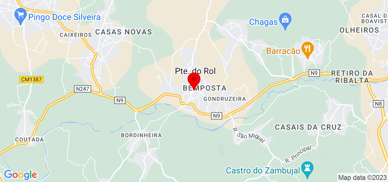 Rog&eacute;rio Cardoso - Lisboa - Torres Vedras - Mapa