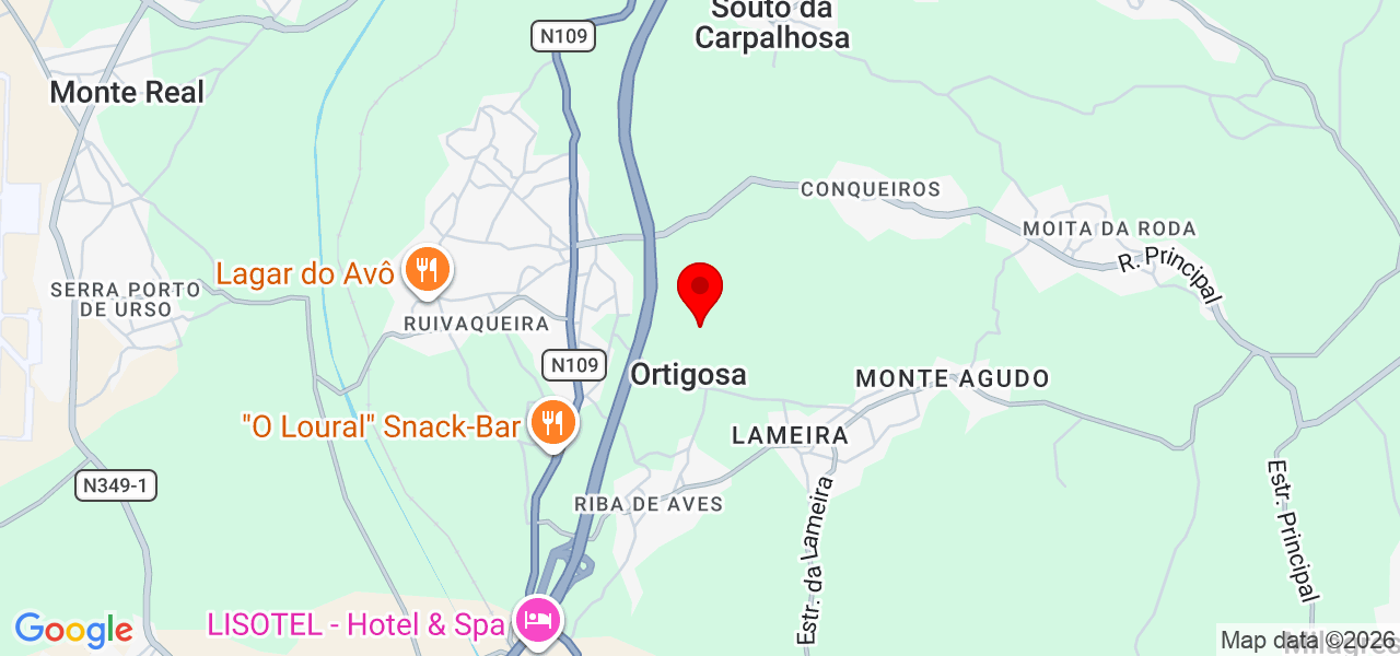 Corte Crescente - Leiria - Leiria - Mapa