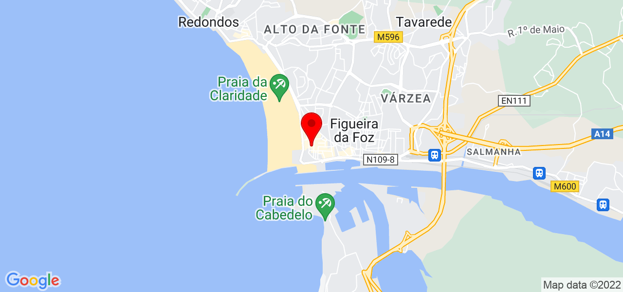 Francisca Geraldes - Coimbra - Figueira da Foz - Mapa