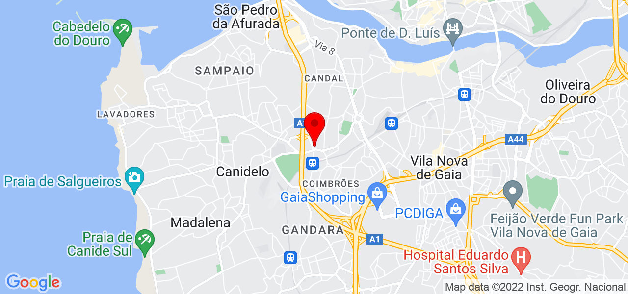 Beatriz Ramos - Porto - Vila Nova de Gaia - Mapa