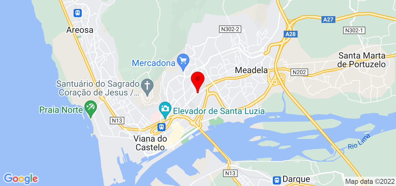 Patrícia Alexandra Tomás Lima Pereira - Viana do Castelo - Viana do Castelo - Mapa