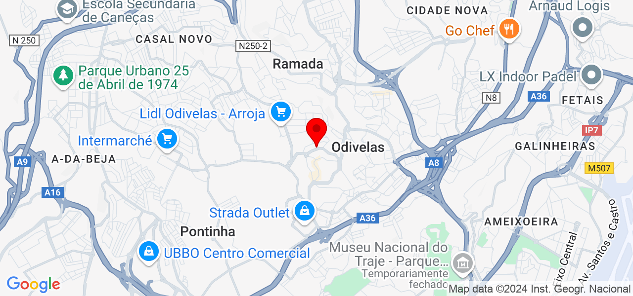 Mircia Gonçalves - Lisboa - Odivelas - Map