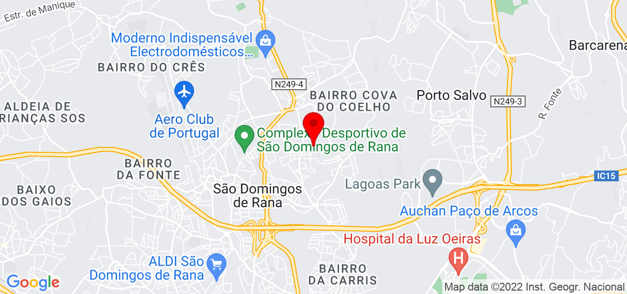 Renata Alc&acirc;ntara - Lisboa - Cascais - Mapa