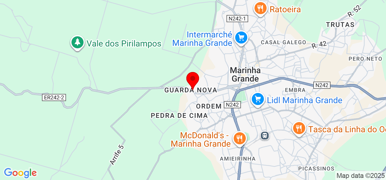 CorreiaMassagista - Leiria - Marinha Grande - Mapa